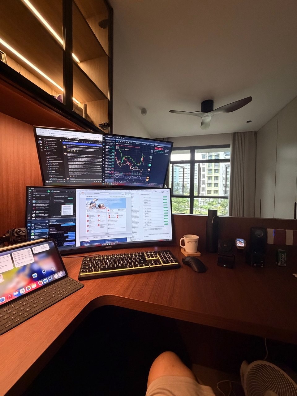 Alvin's working setup